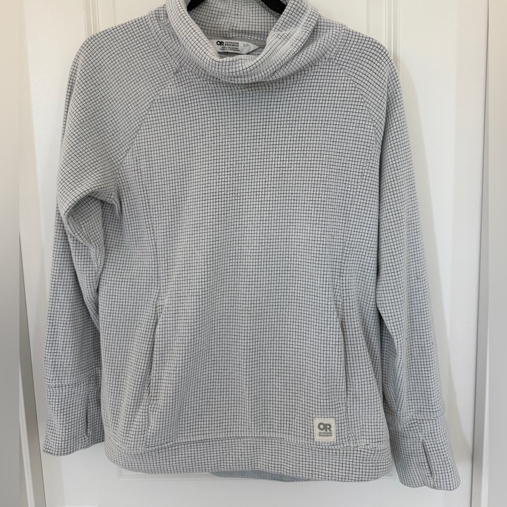 Outdoor Research Light Gray Thermal Funnel Neck Sweater